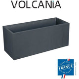 Jardiniere Volcania - EDA - 98 L - Intérieur / Extérieur - Décor Pierre - 99,5 x 39 x H. 43 cm - Gris Anthracite