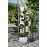 Pot de fleurs Rond Egg Ř 50cm - EDA - Graphit - 46 L - Ř 50 x H. 45 cm - Blanc cérusé