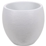 Pot de fleurs Rond Egg Ř 50cm - EDA - Graphit - 46 L - Ř 50 x H. 45 cm - Blanc cérusé