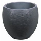 Pot de fleurs Rond Egg Ř 50cm - EDA - Graphit - 46 L - Ř 50 x H. 45 cm - Gris Anthracite