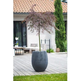 Pot de fleurs Rond Egg Ř 50cm - EDA - Graphit - 53 L - Ř 50 x H. 53 cm - Gris Anthracite