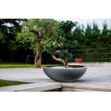 Pot vasque Ř 59 cm - EDA - Graphit UP - 39 L - Intérieur/ Extérieur - Décor Graphique - Ř 59 x H. 21 cm - Gris Anthracite