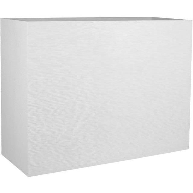 Jardiniere Muret Loft L - EDA - Graphit - 46 L - Intérieur / Extérieur - Décor Graphiques - 78,5 x 29,5 x H. 60 cm - Blanc Cérusé