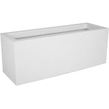 Balconniere - EDA - Graphit Up - 25 L - Intérieur/ Extérieur - Décor Graphique - 59 x 19,5 x H. 22,8 cm - Blanc Cérusé