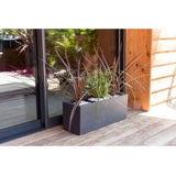 Balconniere - EDA - Graphit Up - 25 L - Intérieur/ Extérieur - Décor Graphique - 59 x 19,5 x H. 22,8 cm - Gris Anthracite