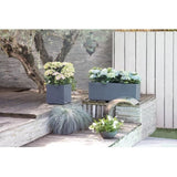 Pot de fleurs Carré 30 cm - EDA - Graphit Up - 21 L - Intérieur / Extérieur - 29,5 x 29,5 x H. 29,5 cm - Gris Anthracite