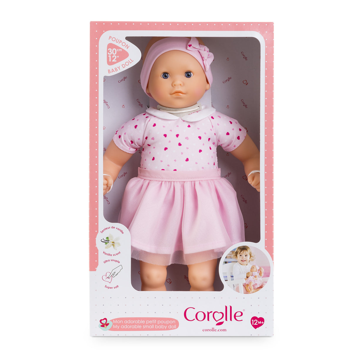 Poupon - COROLLE - Mon Adorable Petit Poupon Coeurs - 30 cm - des 12 mois