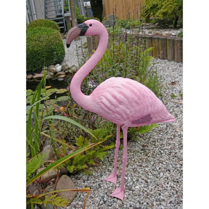 Flamant en résine - Hauteur 88 cm - Décoration de jardin UBBINK