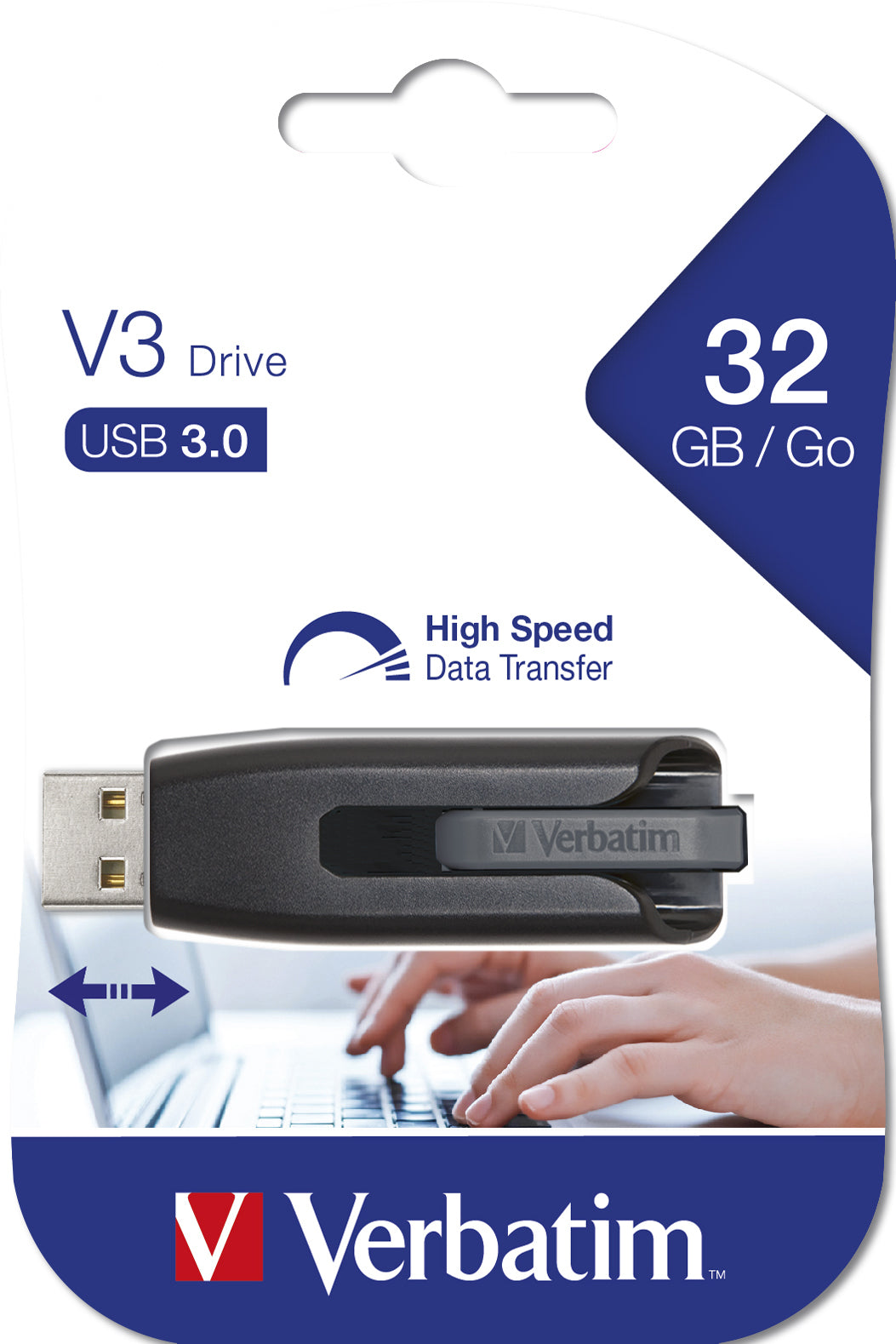 Clé USB 3.2 Verbatim Store'N'Go - 32Go (Noir)