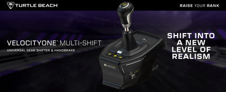 Levier de vitesse et frein a main universel - TURTLE BEACH - TBS-0001-05 - VelocityOne™ Multi-Shift - Noir