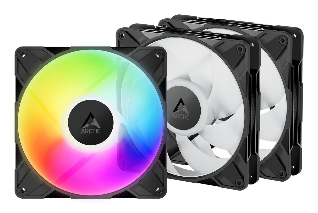Lot de 3 Ventilateurs de boitier Arctic P14 Pro RGB - 14cm (Noir)