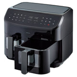 Friteuse a Air Chaud - MEDION - P20 XXL Twin - 2600 W - 2 paniers - 9 programmes - Noir