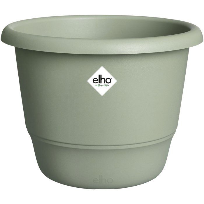 Pot de fleur rond - ELHO - Amiga Rond 55 - 55 L - Ø 55 x H 51 cm - Vert - Extérieur
