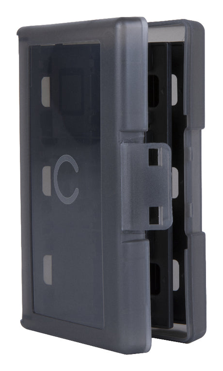 Boîtier de protection et transport - KONIX - Pour cartouches de jeux Nintendo Switch 2 - Antichoc - 24 rangements - Noir