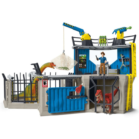 Grande station de recherche Dino, coffret de 72 pieces, jouets, Des 5 ans, Schleich 41462 Dinosaurs