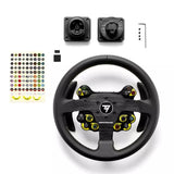 Volant PC/PS4/PS5/Xbox - THRUSTMASTER - Evo Racing 32R - Leather Cuir/structure Alu 32cm Palettes magnétiques 25 boutons 7 LEDS