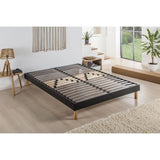 DEKO DREAM SOMKIT Sommier en Kit 140x190 cm - 20 lattes - Gris anthracite - RÈglable