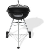 Barbecue a charbon - Weber - Compact Kettle - Ř47 cm - Acier émaillé - Clapet d'aération - 6 couverts - Noir