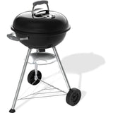Barbecue a charbon - Weber - Compact Kettle - Ř47 cm - Acier émaillé - Clapet d'aération - 6 couverts - Noir