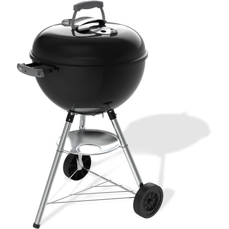 Barbecue a charbon - Weber - Bar-B-Kettle - Ř47 cm - Thermometre intégré - Acier émaillé - 6 couverts - Noir