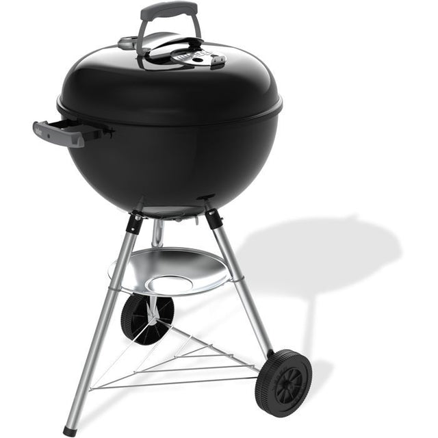 Barbecue a charbon - Weber - Bar-B-Kettle - Ř47 cm - Thermometre intégré - Acier émaillé - 6 couverts - Noir