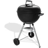 Barbecue a charbon - Weber - Bar-B-Kettle - Ø47 cm - Thermometre intégré - Acier émaillé - 6 couverts - Noir