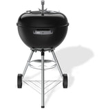 Barbecue a charbon - Weber - Bar-B-Kettle - Ø47 cm - Thermometre intégré - Acier émaillé - 6 couverts - Noir