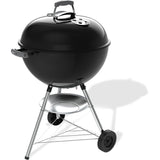 Barbecue a charbon - Weber - Bar-B-Kettle - Ř57 cm - Thermometre intégré - Acier émaillé - 9 couverts - Noir