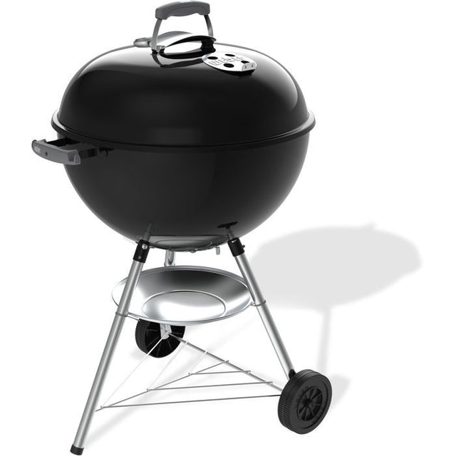 Barbecue a charbon - Weber - Bar-B-Kettle - Ř57 cm - Thermometre intégré - Acier émaillé - 9 couverts - Noir