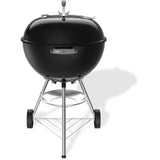 Barbecue a charbon - Weber - Bar-B-Kettle - Ř57 cm - Thermometre intégré - Acier émaillé - 9 couverts - Noir