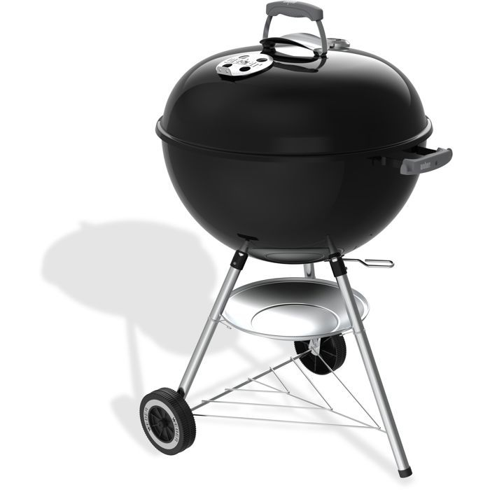 Barbecue a charbon - Weber - Original Kettle - Ř57 cm - Thermometre intégré - Acier émaillé - Clapet d'aération - 9 couverts -Noir