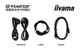 Ecran PC Gamer - IIYAMA - 24'' - FHD - 144Hz - Dalle IPS - 1ms - Réglable en hauteur - G-Master