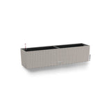 LECHUZA Jardiniere - Balconera cottage 80 - 79 x 19 x 19 cm - 12 L - Kit complet - Brun sable