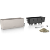 LECHUZA Jardiniere - Balconera color 50 - 50 x 19 x 19 cm - 8 L - Kit complet - Brun sable