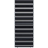 Panneau brise-vue - OMBREA - Ventelles horizontales mobiles - 1 m - Aluminium - Anthracite
