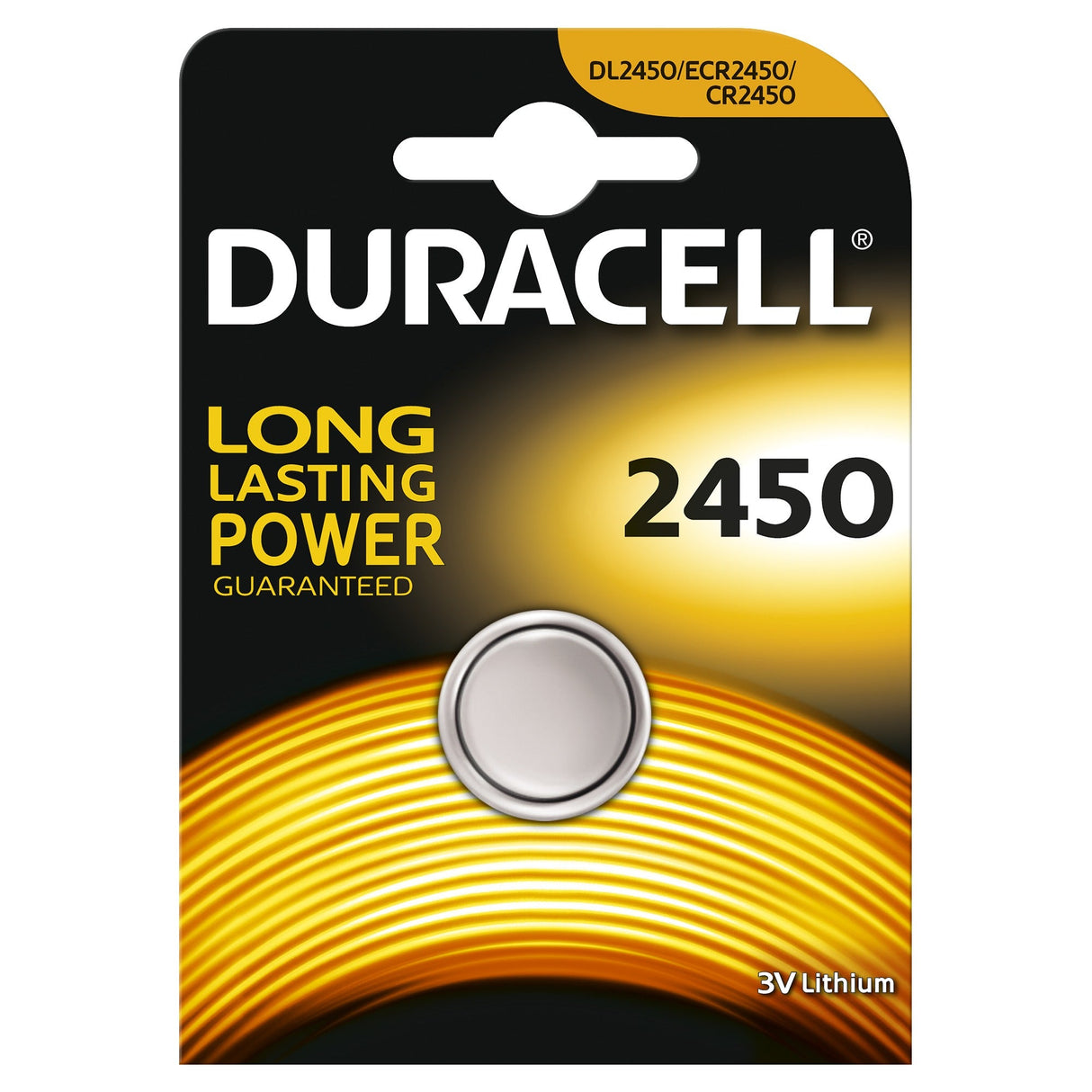Pile lithium Duracell type (CR2450) 3V