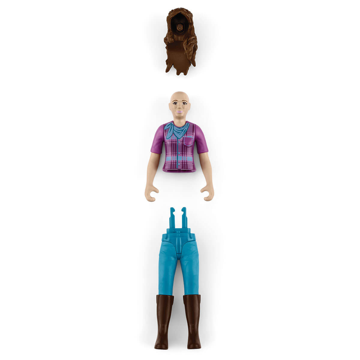 Figurine Cavaliere Lisa et Storm, coffret schleich avec 10 éléments inclus dont 1 cheval schleich hanovrien et sa cavaliere,
