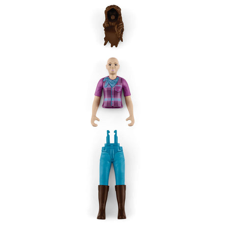 Figurine Cavaliere Lisa et Storm, coffret schleich avec 10 éléments inclus dont 1 cheval schleich hanovrien et sa cavaliere,