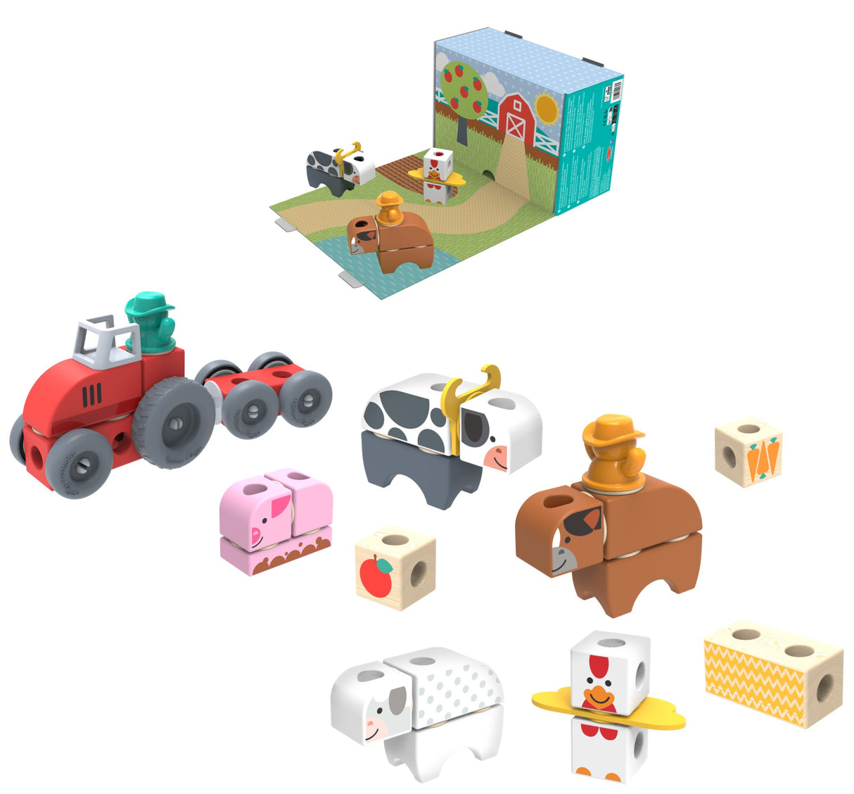 Blockables - La ferme - 56 pieces - des 2 ans - Melissa & Doug