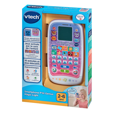 VTECH SMARTPHONE P'TIT GENIUS MAGIC LIGHT ROSE