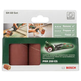 Set de manchons abrasifs Bosch - PRR / TEXORO - 60mm - G80/120/240