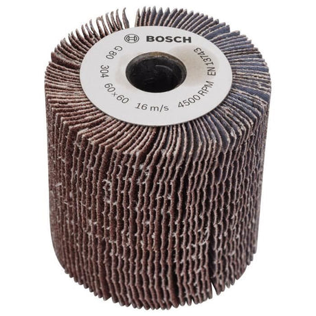 Rouleau a lamelles surface courbe Grain 80 - BOSCH - PRR / TEXORO - Poncer - Bois, Métal et Matiere synthétique