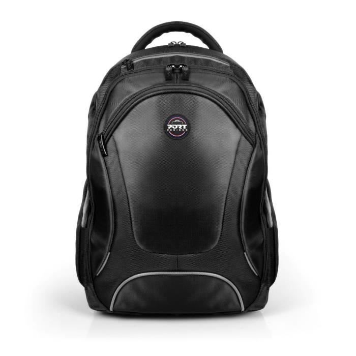 Sac a dos PC - PORT DESIGNS - Pour ordinateur portable COURCHEVEL - 20 litres - 15.6/16 pouces - Noir