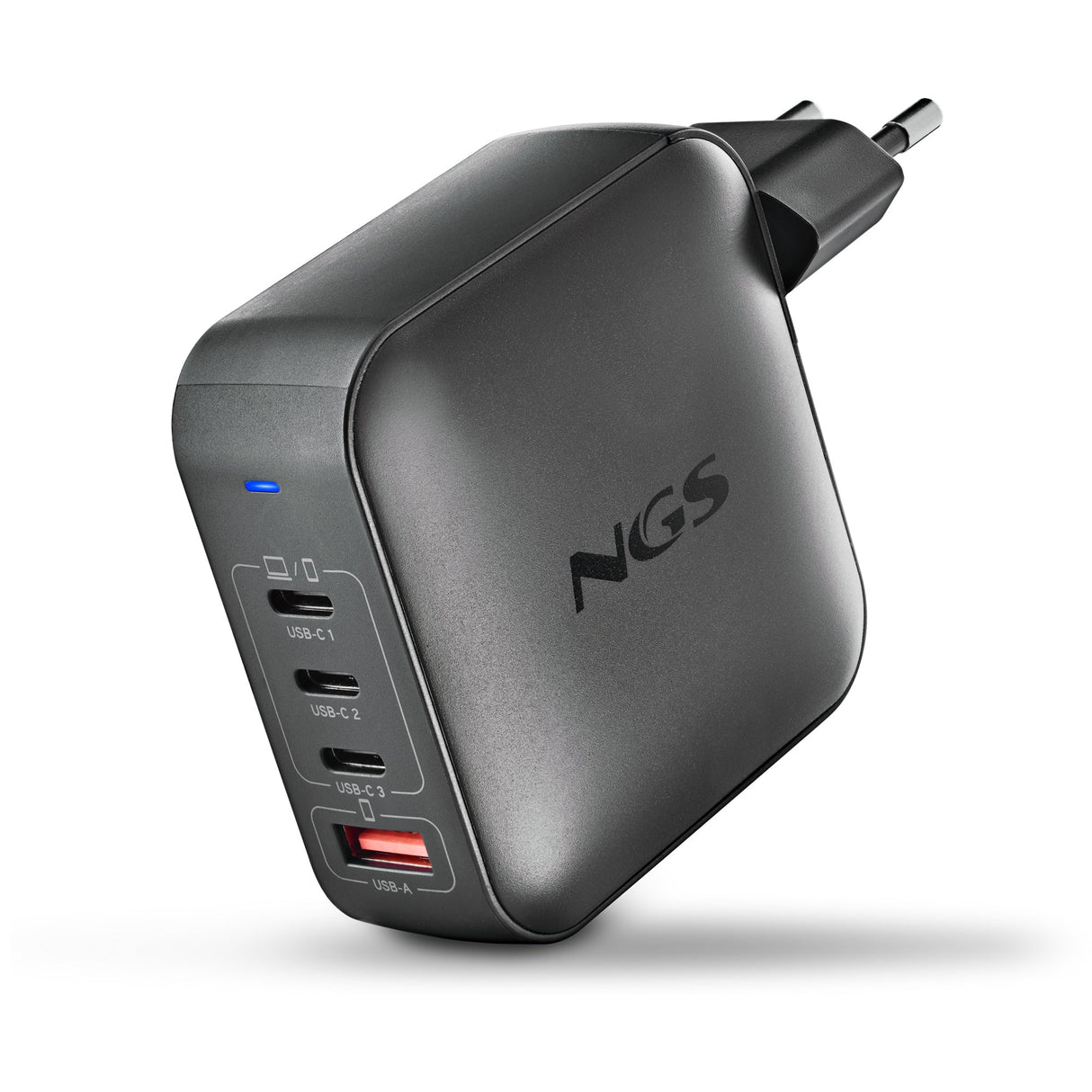 Chargeur secteur NGS Bud 3x USB-C + 1x USB-A 165W (Noir)