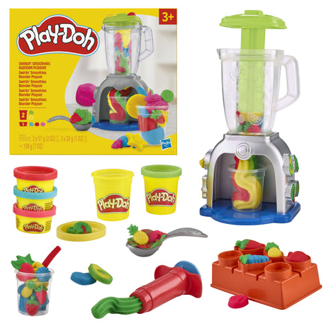Play-Doh, Tourbillon de smoothies, jouet de cuisine factice avec pâte a modeler, loisirs créatifs pour enfants, Des 3 ans