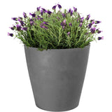 Pot de fleurs rond - GARDEN ID - Swing Cone - Ø 42 - 40 L - H 41 cm - Gris