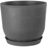 Pot de fleurs rond - GARDEN ID - Swing Rond - Ø 30 - 13 L - H 25 cm - Gris