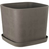 Pot de fleurs carré - GARDEN ID - Swing Carré - 36 L - 40 x 40 h 32 cm - Tourbe