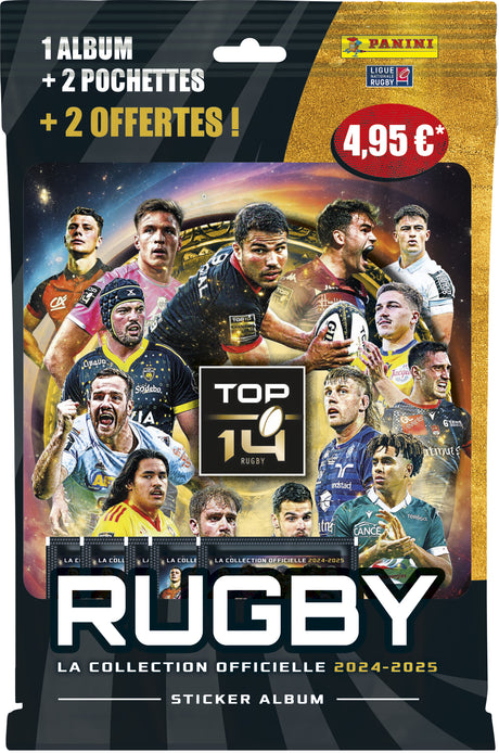 Starter Pack - PANINI - Rugby Top 14 2024-2025 - Album - 2 pochettes - 2 offertes