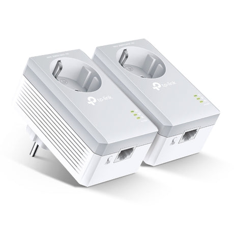 Adaptateur CPL TP-Link TL-PA4010P Twin Pack AV 600 Mbits (pack de 2) + prise intégrée